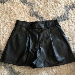 Shein Faux Leather Shorts